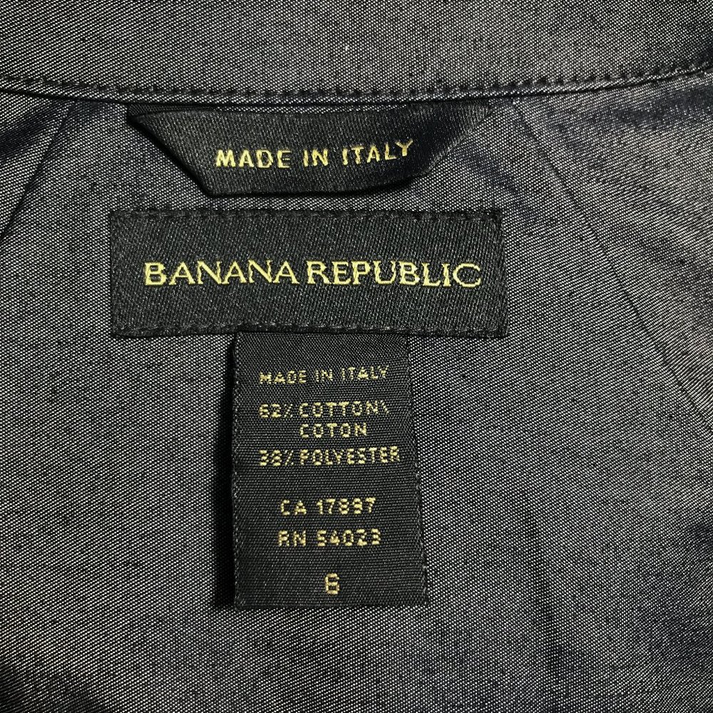 Banana Republic 6 Italian Chambray Midi Wrap Dress - Picture 2 of 10